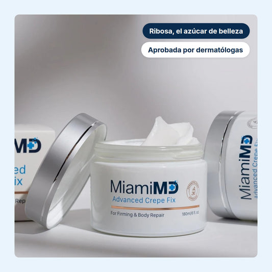 MiamiMD Advanced Crepe Fix, tarro de 180 ml con ribosa