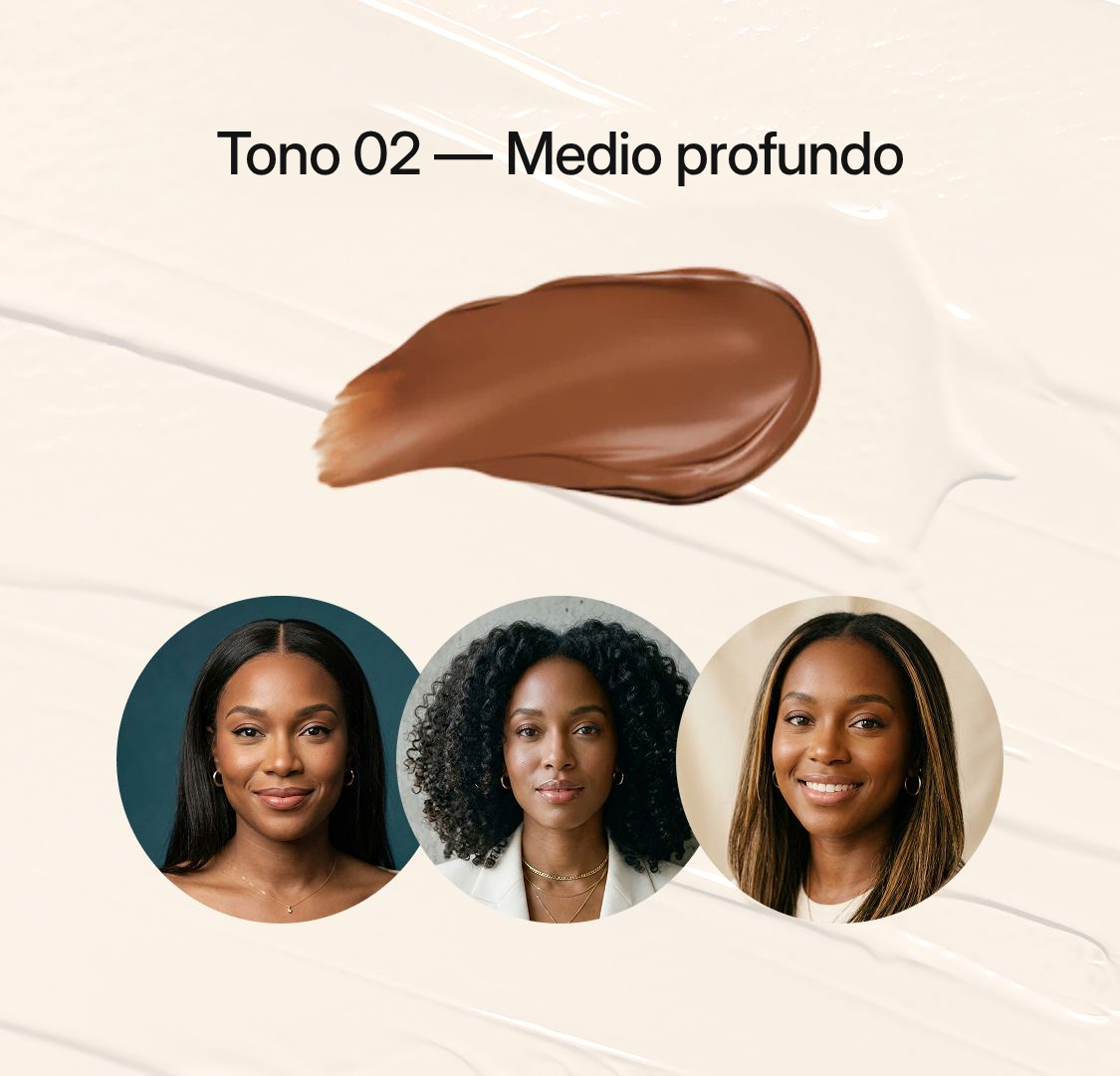Tono 02 de Lumavie, medio profundo, para piel morena